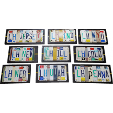 License Plate Signs (Stock Design)